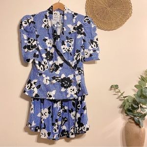 Rickie Freeman for Teri Jon Saks Fifth Avenue Matching Blazer & Skirt Set